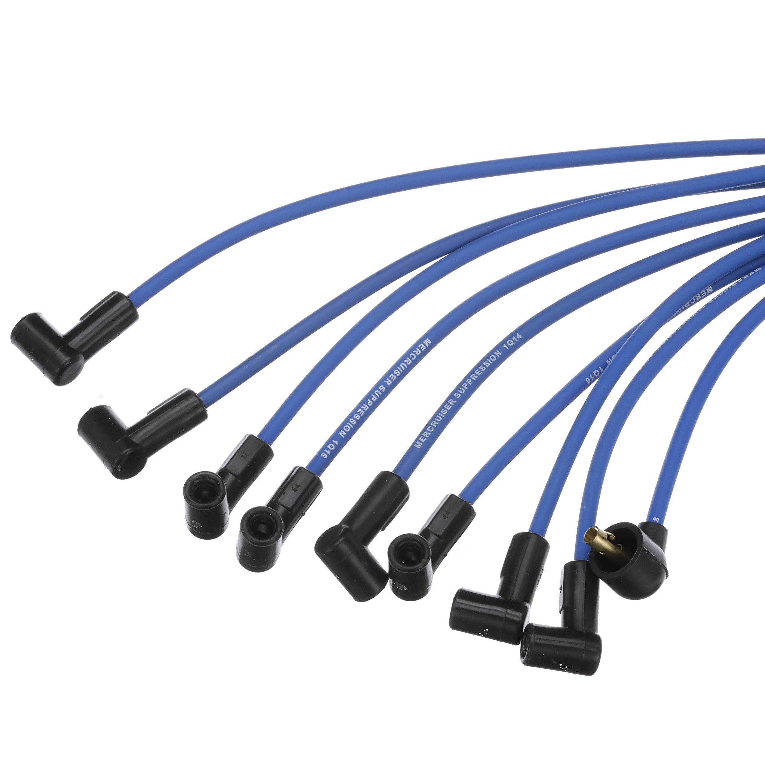 Quicksilver 847701Q24 Blue High-Performance Spark Plug Wire Kit - Compatible with Marine & Automotive Engines - Perfect for Boats, Jet Skis, and Performance Vehicles