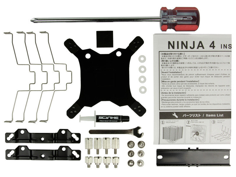 Scythe Ninja 4 CPU Cooler - High Performance Air Cooler for Intel/AMD Processors - Perfect for Gaming PCs and Workstations (Model #SCNJ 4000)