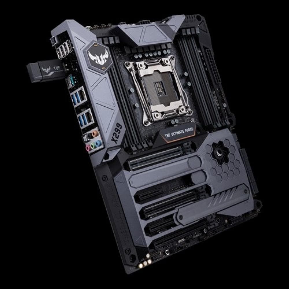 ASUS TUF X299 MARK 1 Gaming Motherboard - LGA 2066 Socket, DDR4, 5-Year Warranty - Perfect for High-End Gaming PCs and Workstations