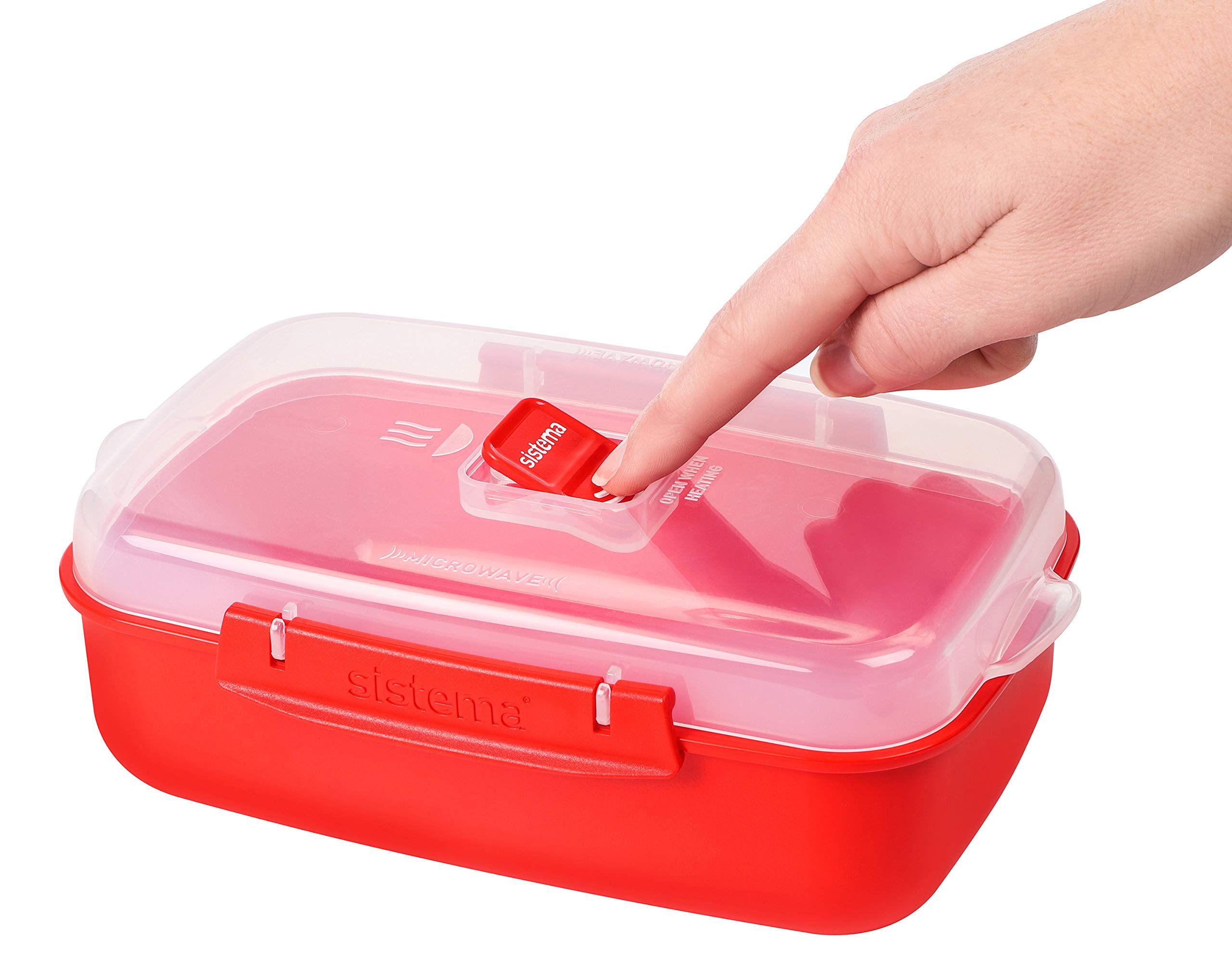 Sistema BPA-Free Plastic Food Storage Containers with Lids - Airtight Kitchen Organizers for Meal Prep, Leftovers & Pantry Organization - Set of 5 (Assorted Sizes) | Perfect for Home, Office & Picnics