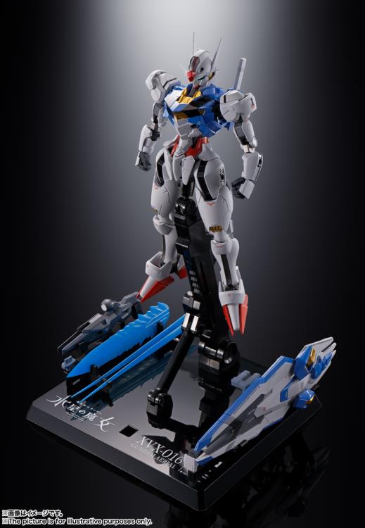 Bandai Chogokin Mobile Suit Gundam: The Witch from Mercury Gundam XVX-016 Aerial Action Figure - Premium Collectible Model Kit for Anime Fans & Gundam Enthusiasts - Perfect for Display, Photography & Role Play Scenes