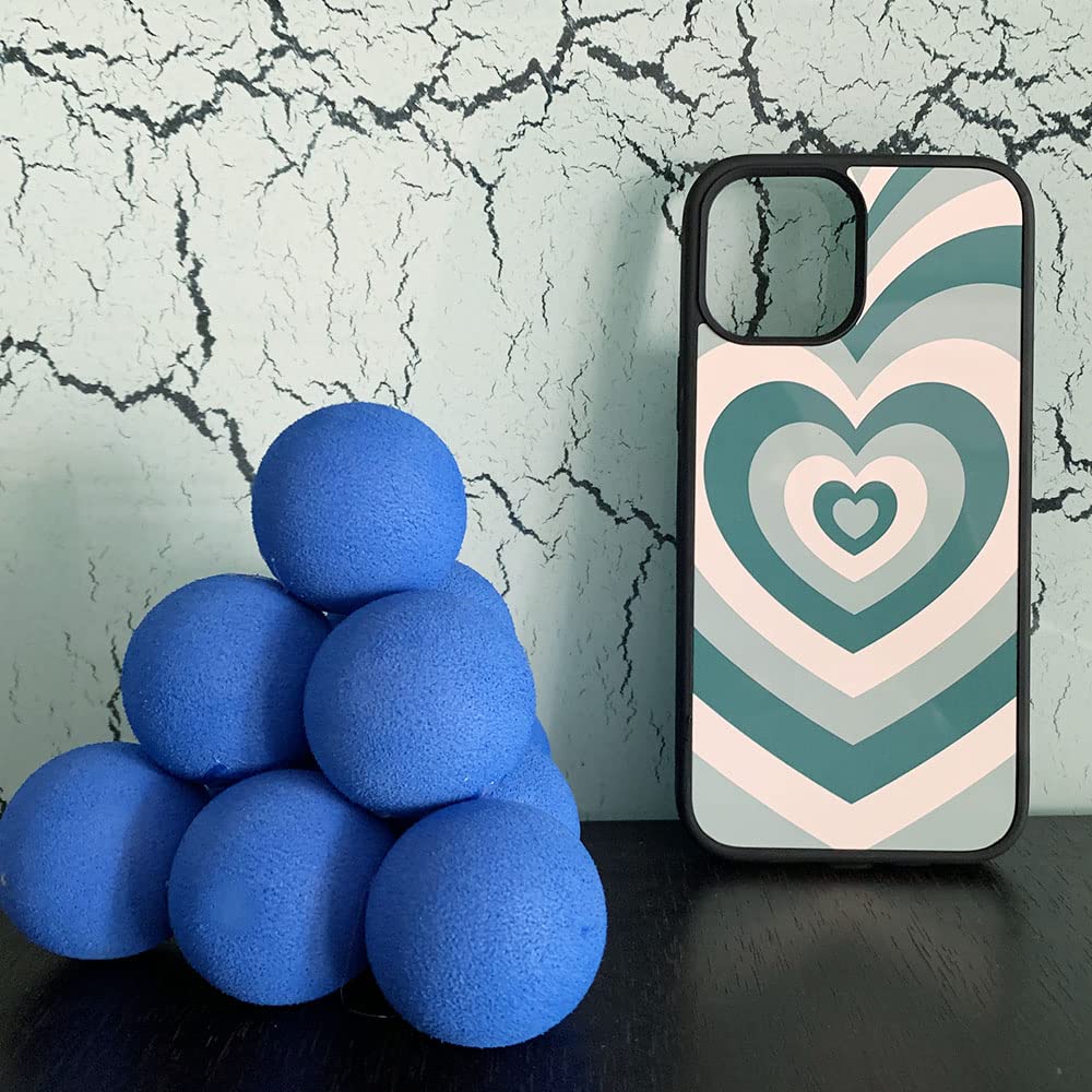 Aesthetic Green Heart Phone Case for iPhone 7/8 - Cute Protective Cover with Trendy Design | Perfect for Everyday Use, School, Work & Travel