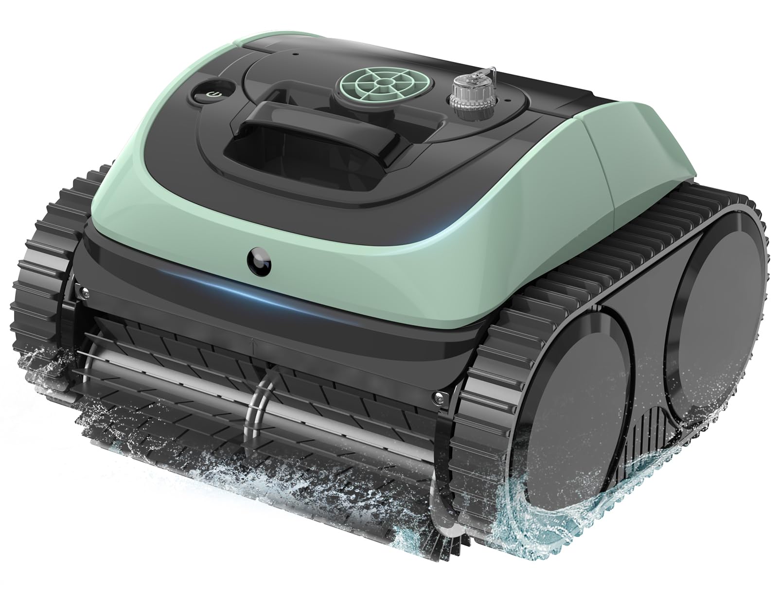 Cordless Robotic Pool Cleaner for Inground Pools - 1600 Sq.ft, 150min Runtime - Perfect for Wall & Waterline Cleaning