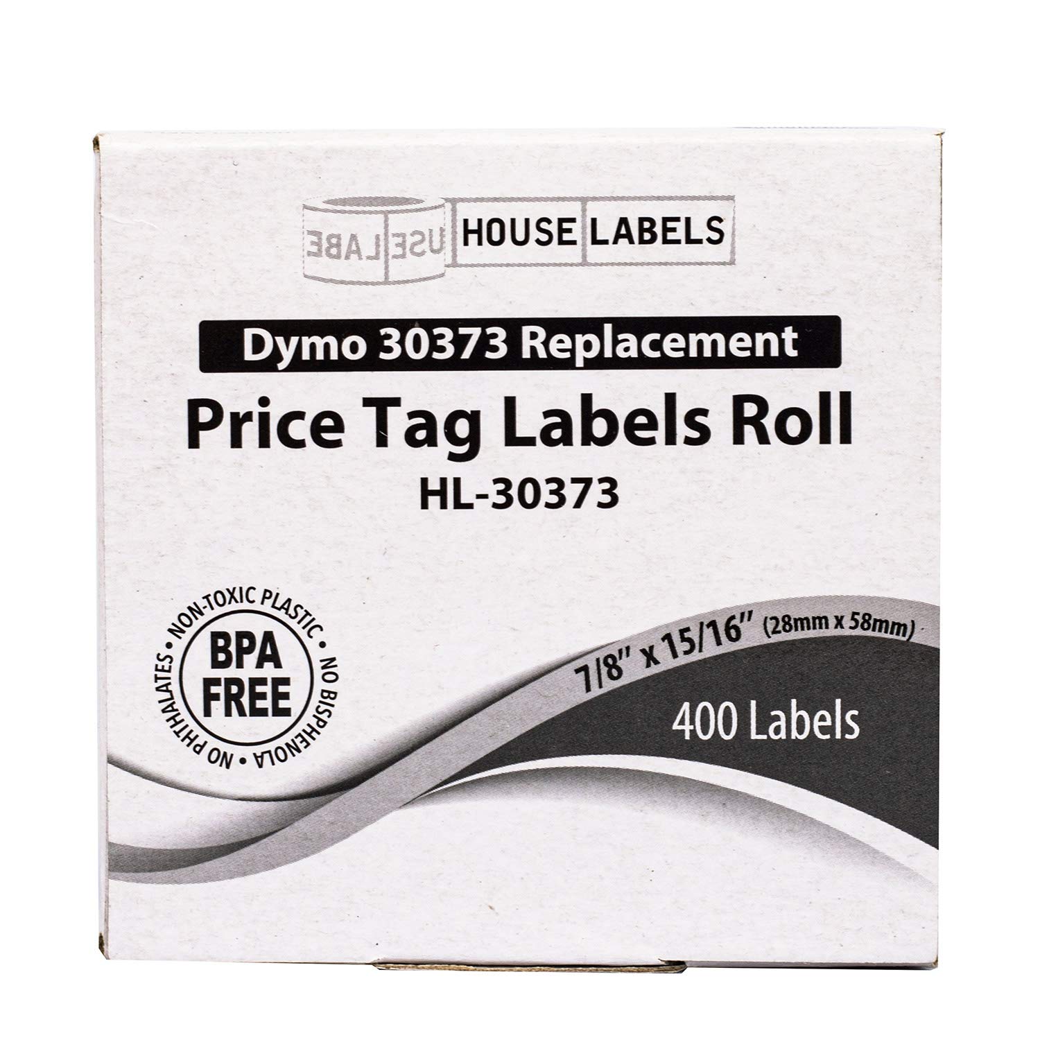 HOUSELABELS Compatible DYMO 30373 Retail Labels (7/8