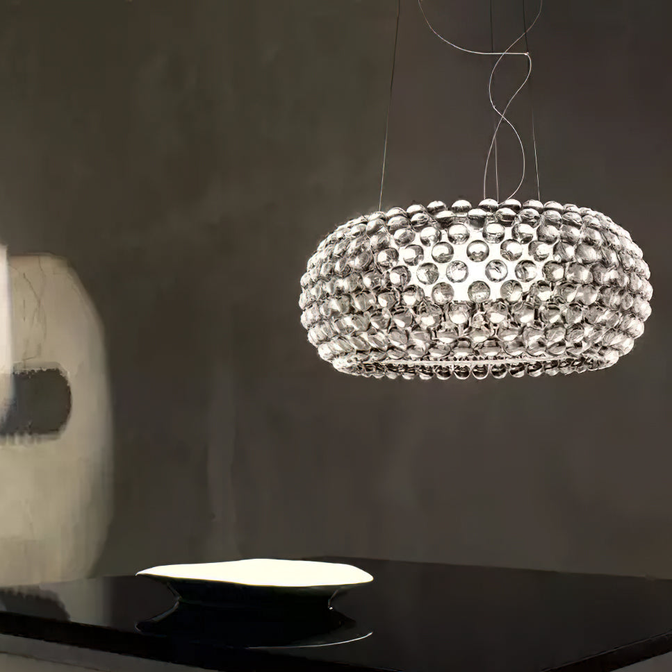 Elegant Caboche Pendant Light - Modern Glass Ceiling Lamp for Dining Room, Kitchen Island & Bedroom Decor