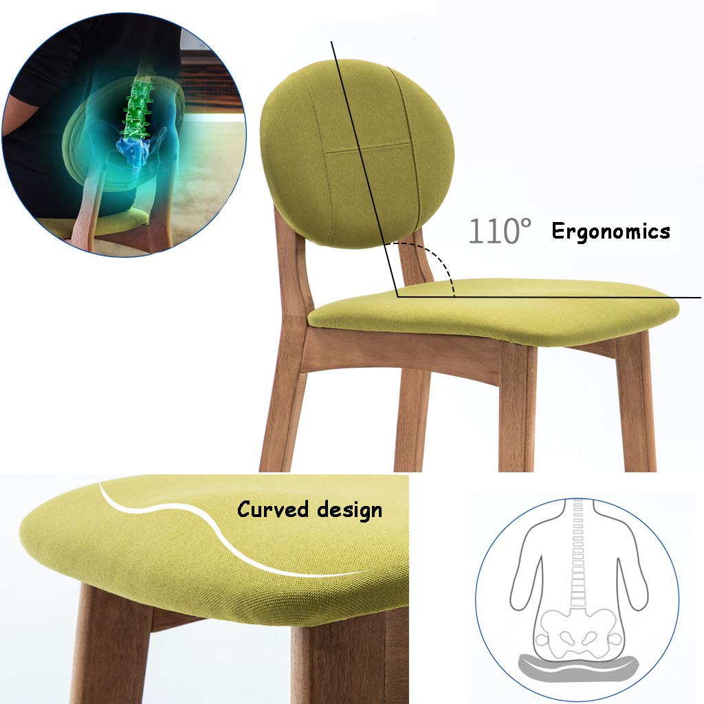 Vintage Wooden Bar Stool with PU Cushion Seat & Footrest - Rustic Kitchen, Pub, or Café Stool - 200kg Weight Capacity - Perfect for Home Kitchen Islands, Breakfast Bars, and Restaurant Dining Areas