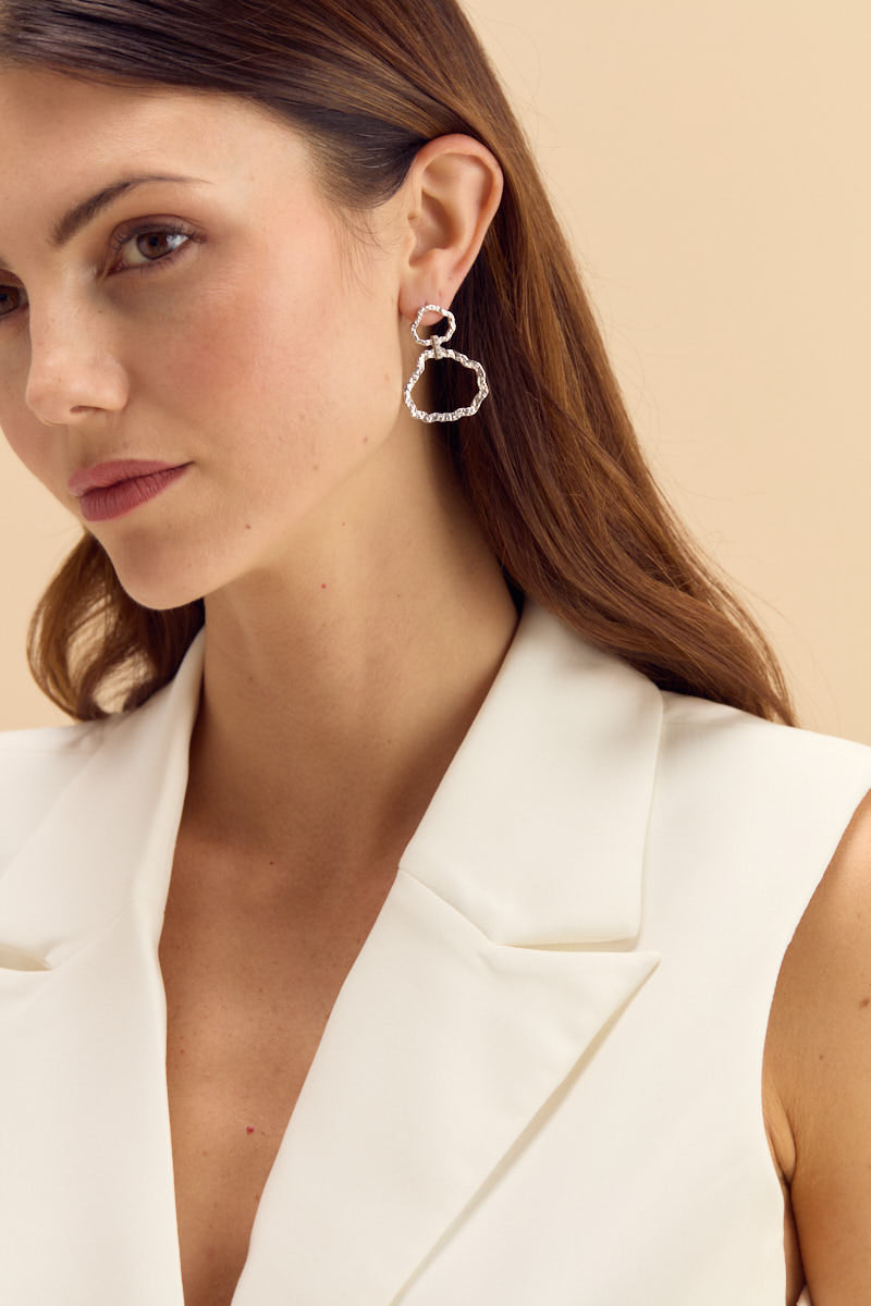 Ansonborough Rhodium Plated Drop Earrings for Women - Elegant Dangling Earrings for Parties, Weddings & Special Occasions