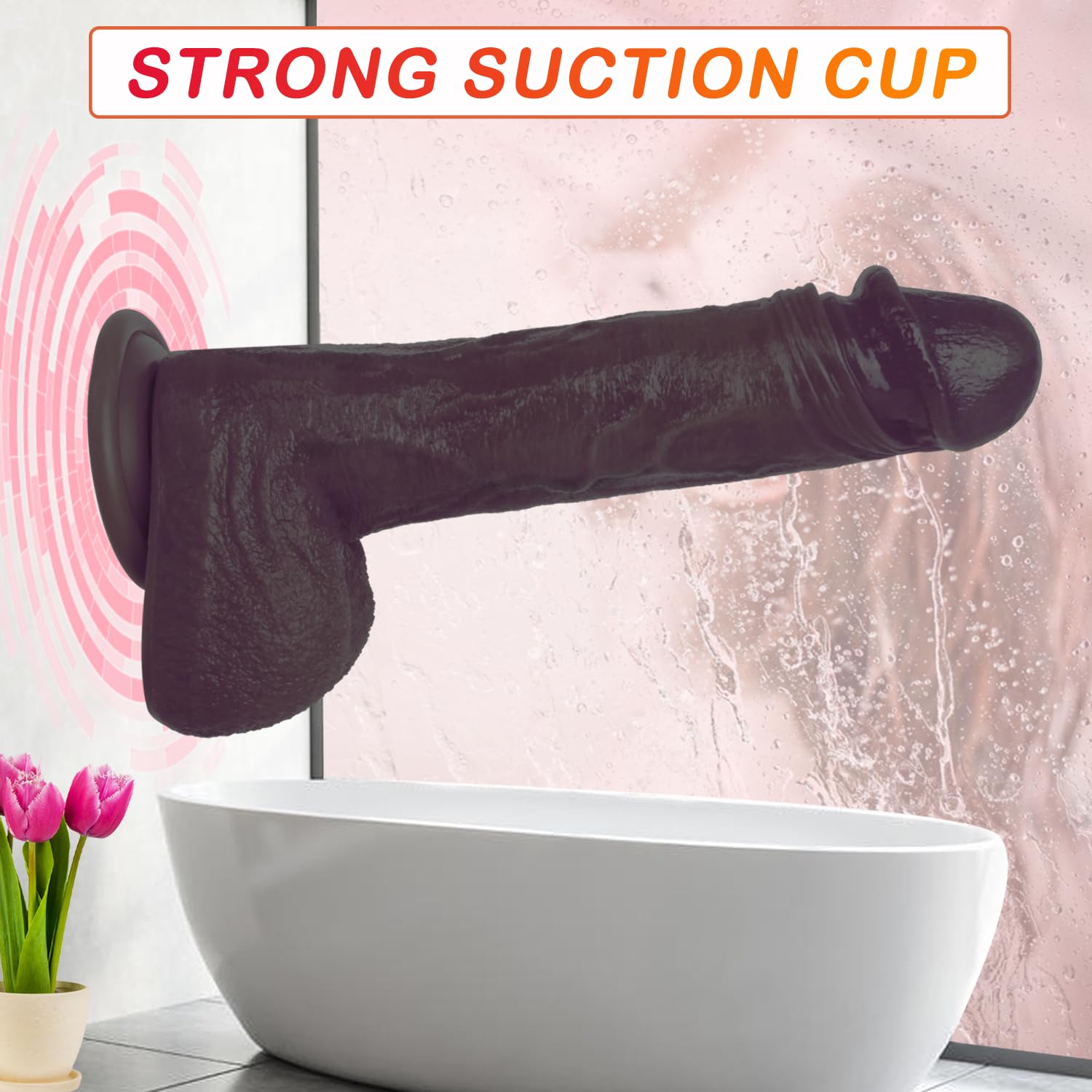 Realistic Thrusting Dildo Vibrator for Women - Remote Control Strap-On Adult Sex Toy with Multi-Speed Vibrations & Thrusting Modes for G-Spot, Vaginal & Anal Stimulation (Brown) | Perfect for Solo Play, Couples & BDSM Exploration