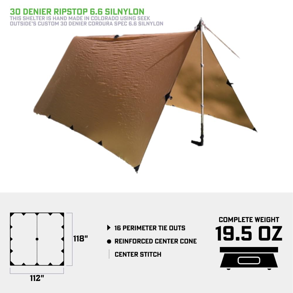 Seek Outside - Ultralight Hot Tents & Tipis for Backpacking, Hunting, Fishing | 4-Season Camping Shelter for Outdoor Adventures