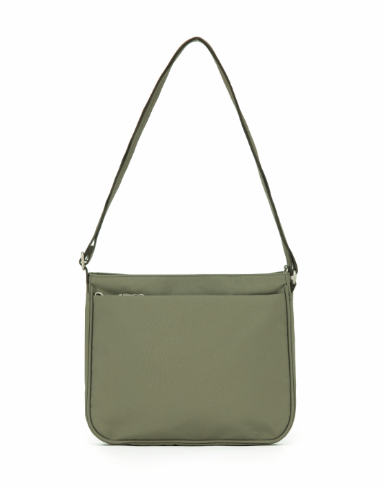 TOSCA TCA985 Anti-Theft Crossbody Bag for Women & Men - Secure Khaki Side Bag for Travel, Commuting & Daily Use