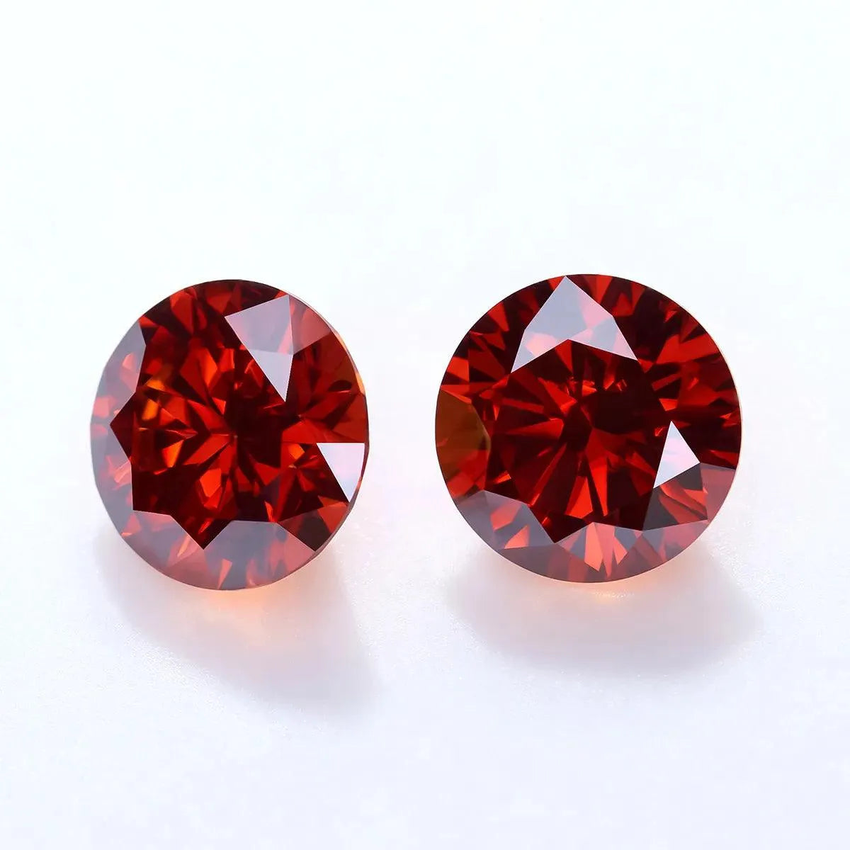 Premium VVS1 Certified Dark Red Garnet Moissanite Loose Stones (0.5ct-9ct) - Diamond Test Passed for Jewelry Making, Engagement Rings & Luxury Bead Designs