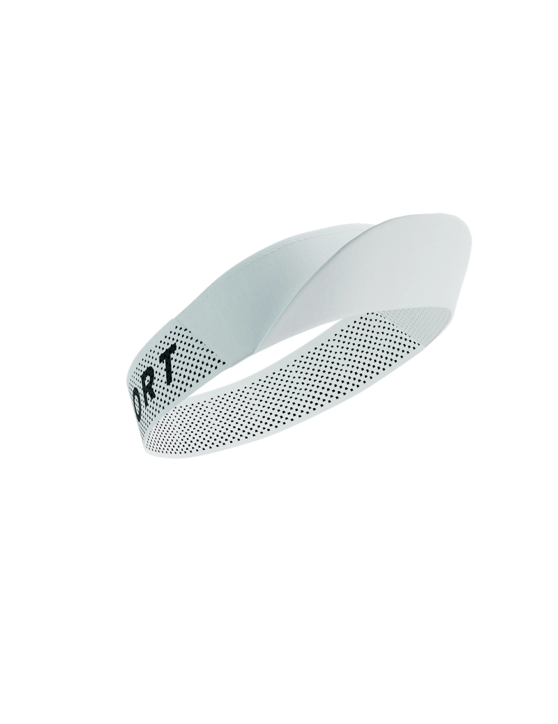 Compressport Unisex Pro Racing Visor - Lightweight Sun Visor for Running, Cycling & Outdoor Sports - White