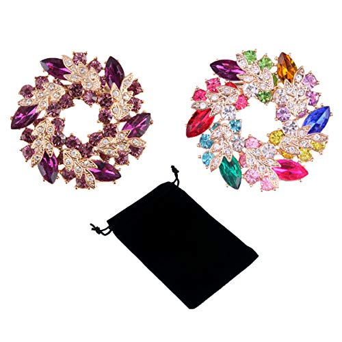 2 PCS Multicolor & Purple