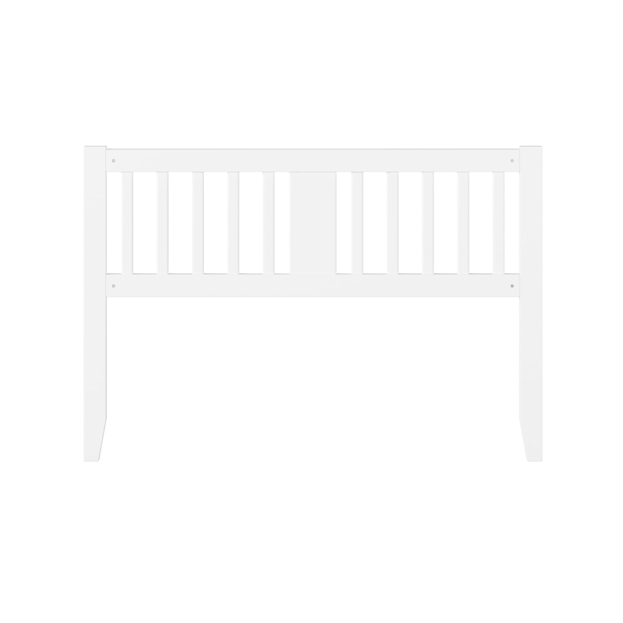 AFI Tahoe Queen Headboard with USB Turbo Charger - White Upholstered Bed Frame for Master Bedroom, Guest Room & Hotel Decor