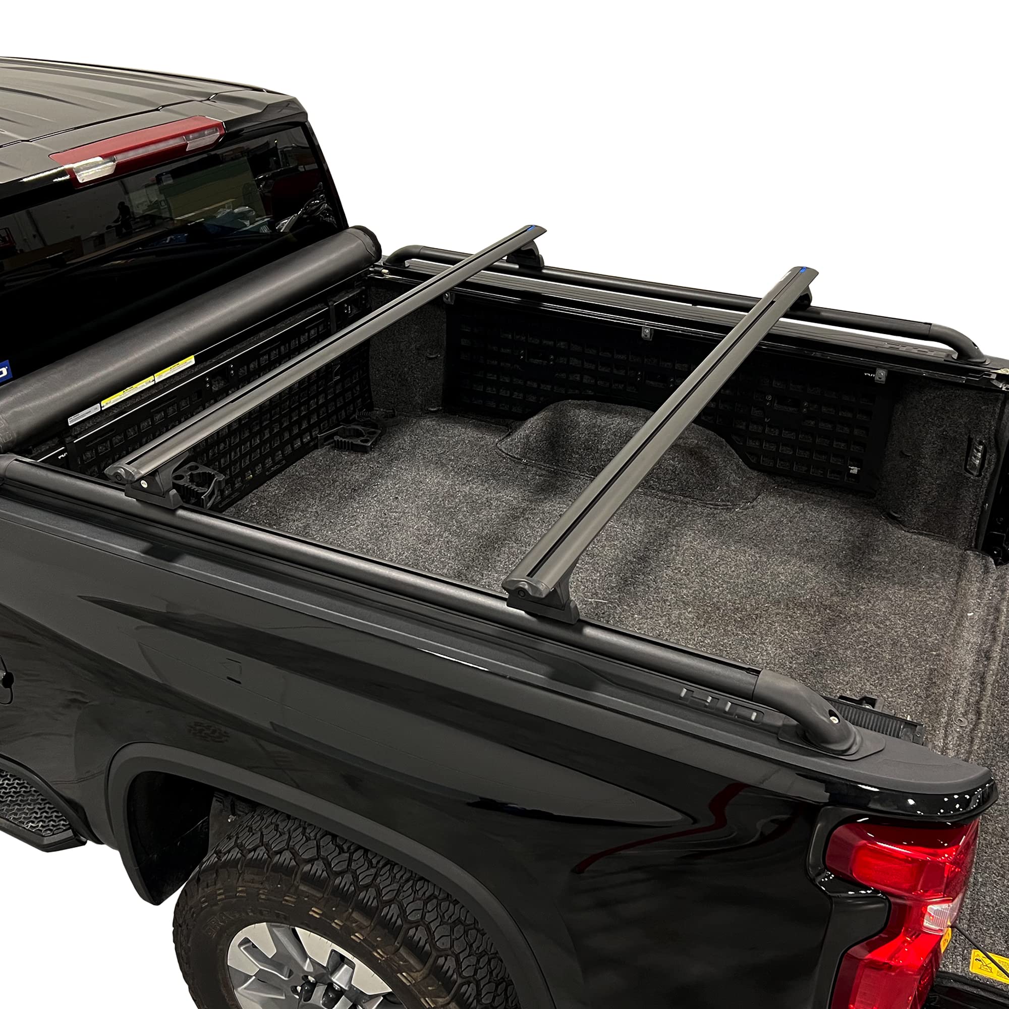 Putco T-Slot Black Locker Side Bed Rails for 2017-2025 Ford Super Duty F-250 & F-350 (6'9