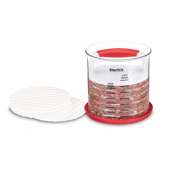 STARFRIT Hamburger Stacker - 5-in-1 Patty Press & Burger Maker for Perfect Homemade Burgers - Ideal for BBQ, Backyard Parties & Family Cooking