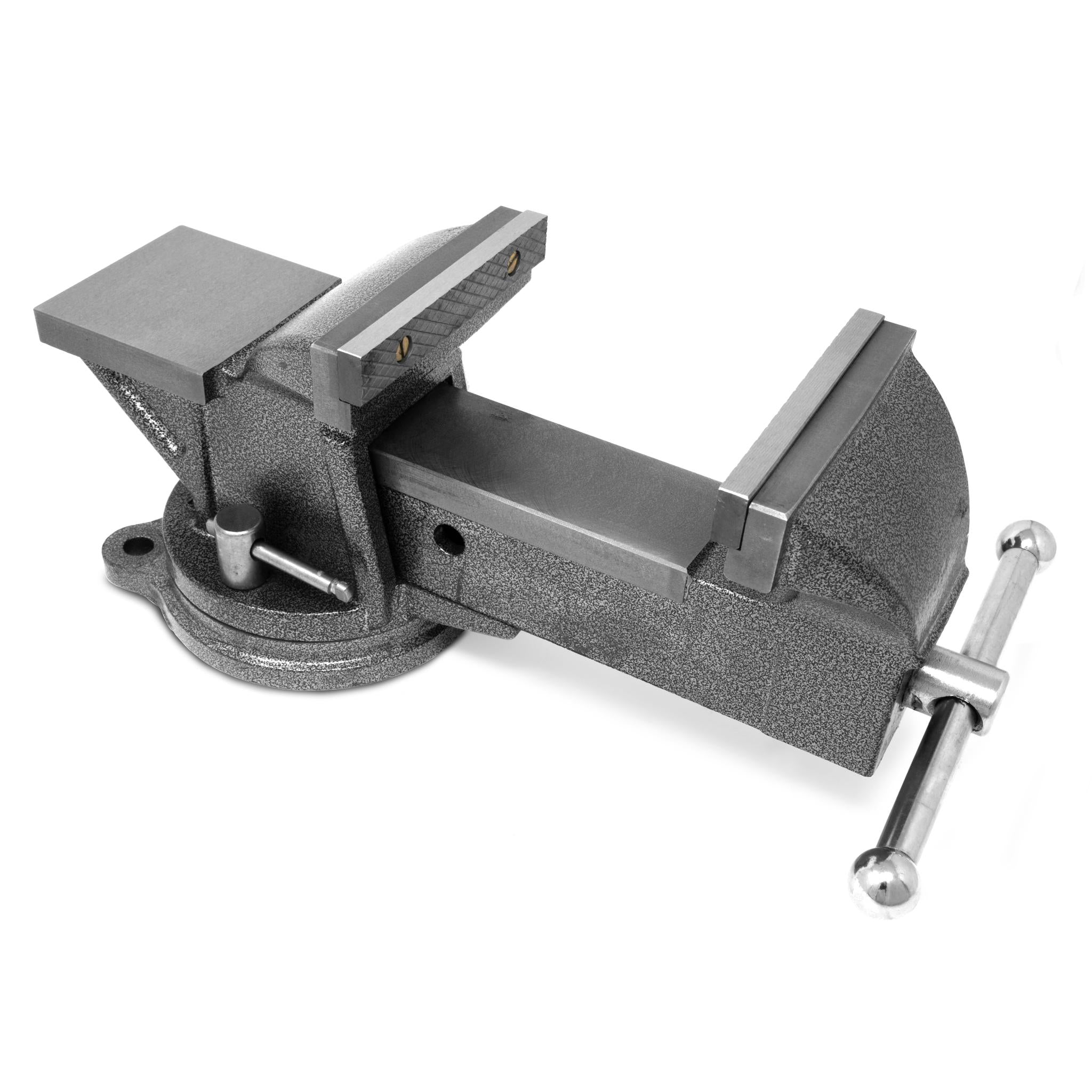 WEN BV455 5-Inch Heavy Duty Cast Iron Bench Vise with 360° Swivel Base - Perfect for Woodworking, Metalworking & DIY Projects in Home Garage or Workshop