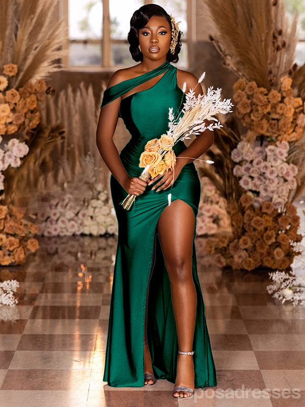 Elegant Mismatched Green Mermaid Bridesmaid Dresses - Long Formal Gowns for Weddings & Special Occasions | Style WG1277