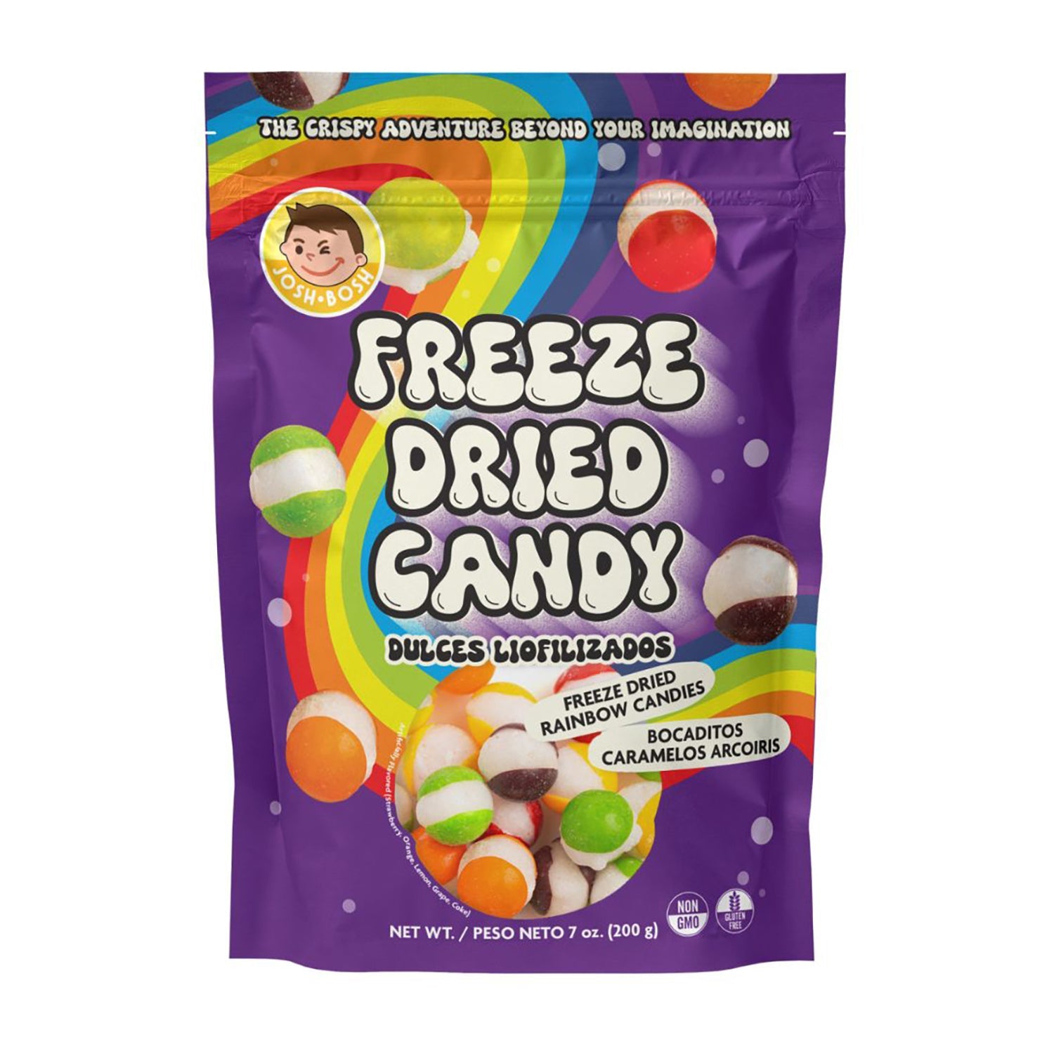 Freeze Dried Rainbow Puffs Candy - 200g Large Pack | Sweet & Crunchy Treat for Kids, Parties, Snacking & Gifts