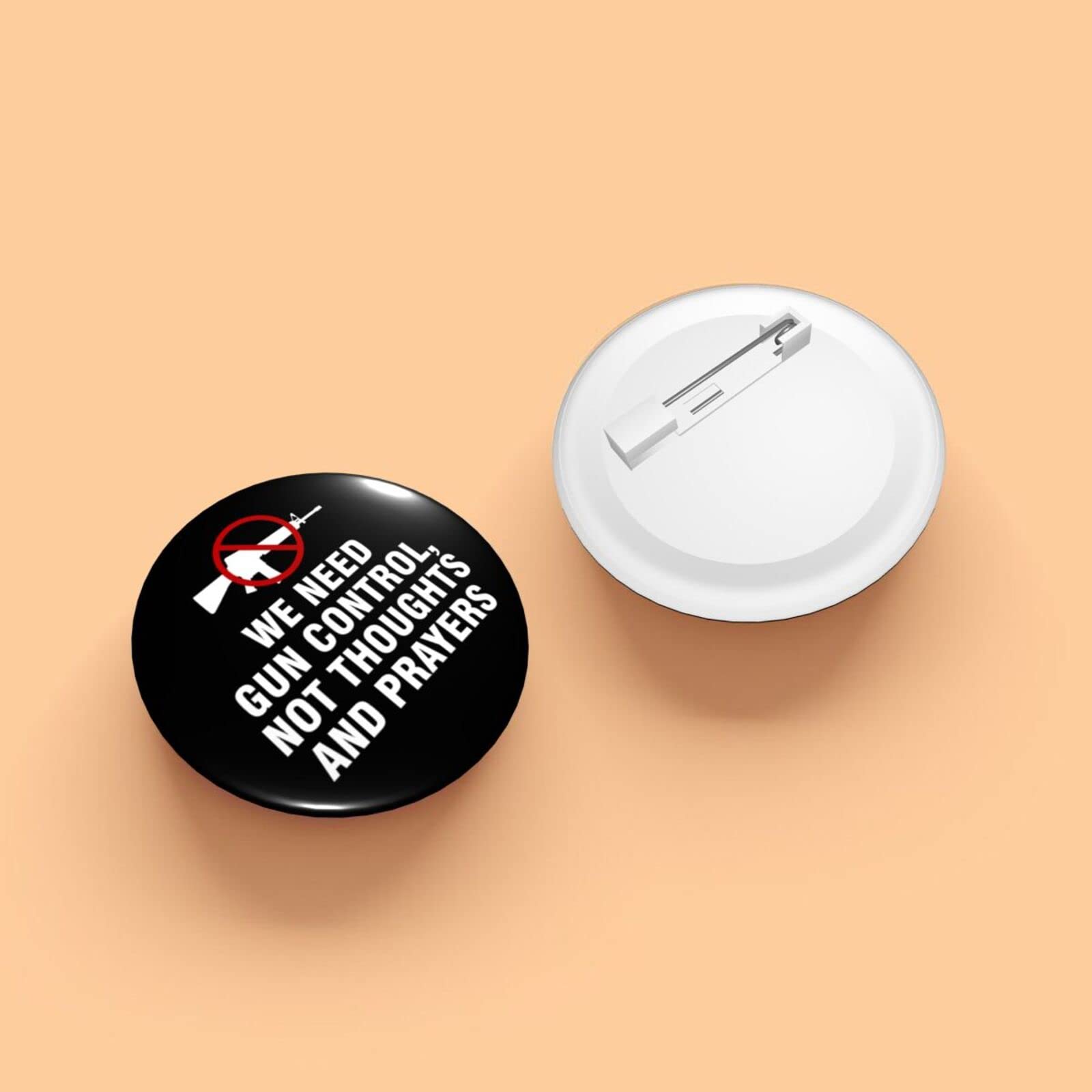 Uvalde Texas Strong Anti Gun Violence Pins - End Gun Violence Buttons & Round Badges for Gun Control Awareness - Wear at Protests, Rallies & Memorials