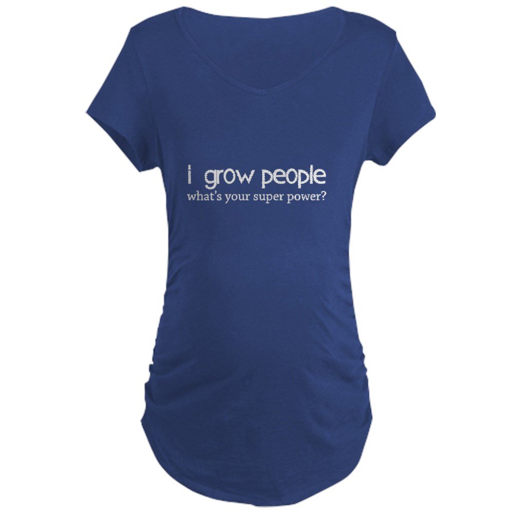 I Grow People Maternity T-Shirt - Funny Pregnancy Tee for Expecting Moms | Comfortable Cotton Shirt for Baby Showers, Gender Reveals & Maternity Photos