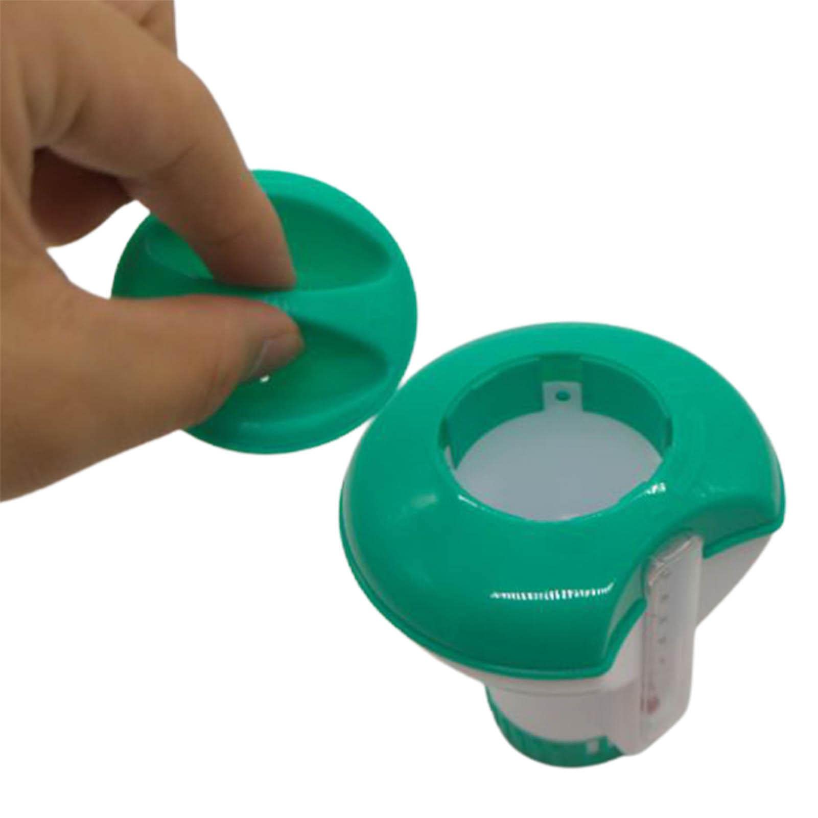 Besokuse 2 in 1 Swimming Pool Chlorine Floater with Thermometer - 5.1 Inch Floating Chlorine Dispenser & Tablet Holder for Pool, Spa, Hot Tub, Water Park - Ideal for Outdoor & Indoor Water Maintenance