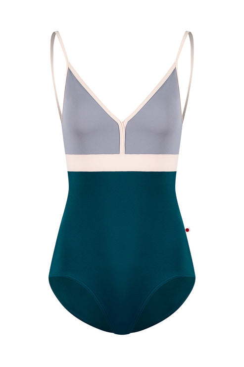 Yumiko Women's Color Block Camisole Leotard - Dancewear for Ballet, Yoga & Gymnastics - Comfortable Stretch Fabric for Performance & Practice