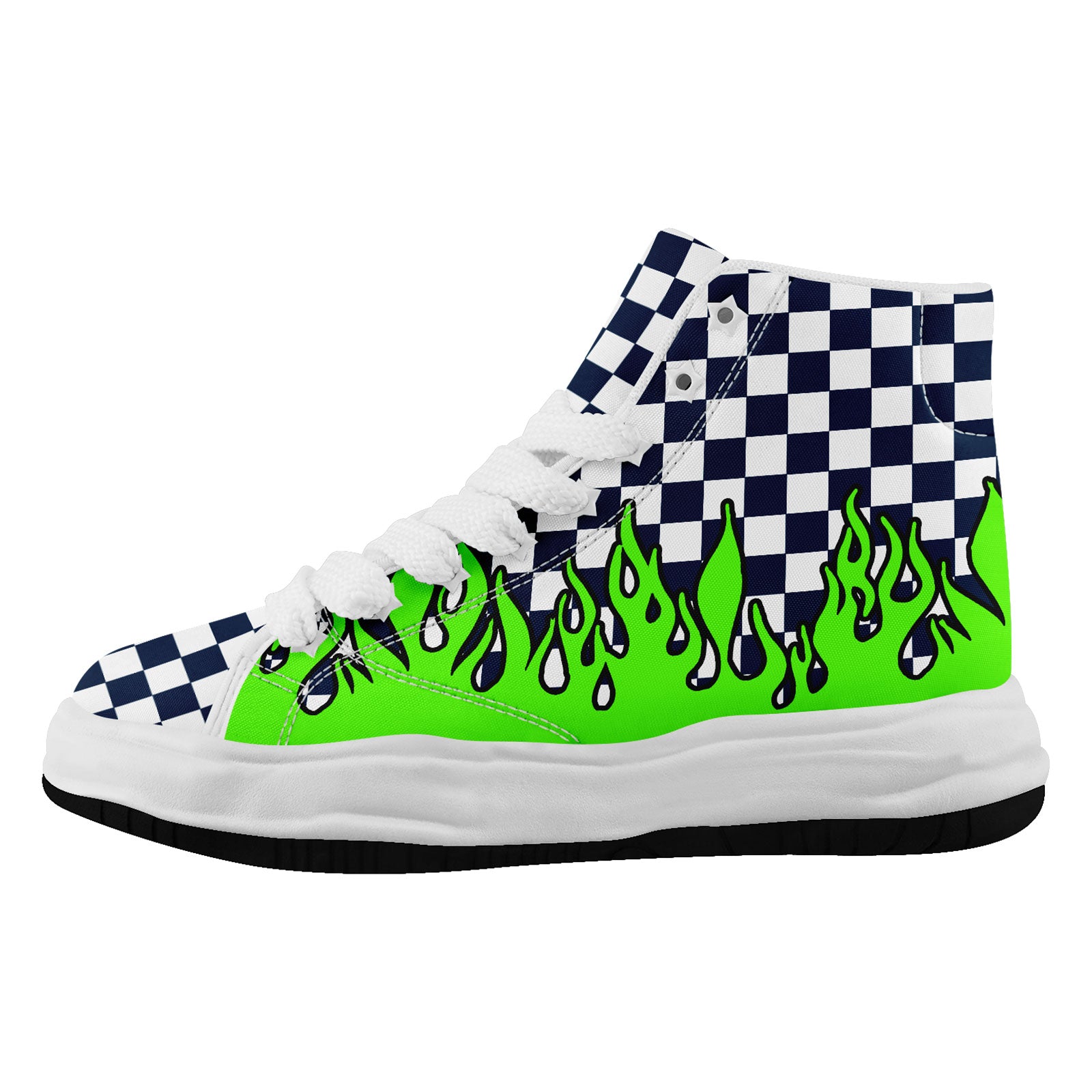 Custom Green Blue White Seattle Firesoul Personalized Sneakers - Breathable Comfortable Running Shoes for Men & Women | Perfect for Jogging, Gym Workouts and Casual Wear (Style: FN039 D020272 27)