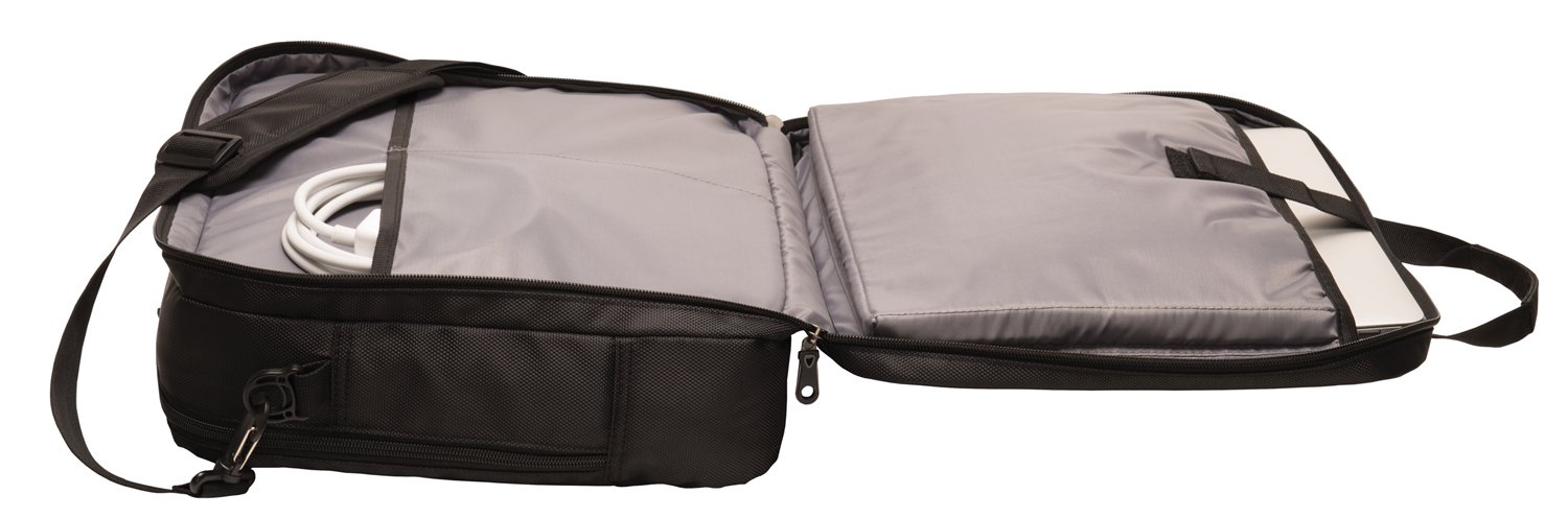 Peace Frogs Laptop Bag - Stylish Black Computer Bag for Work, Travel & School | Durable & Functional Design