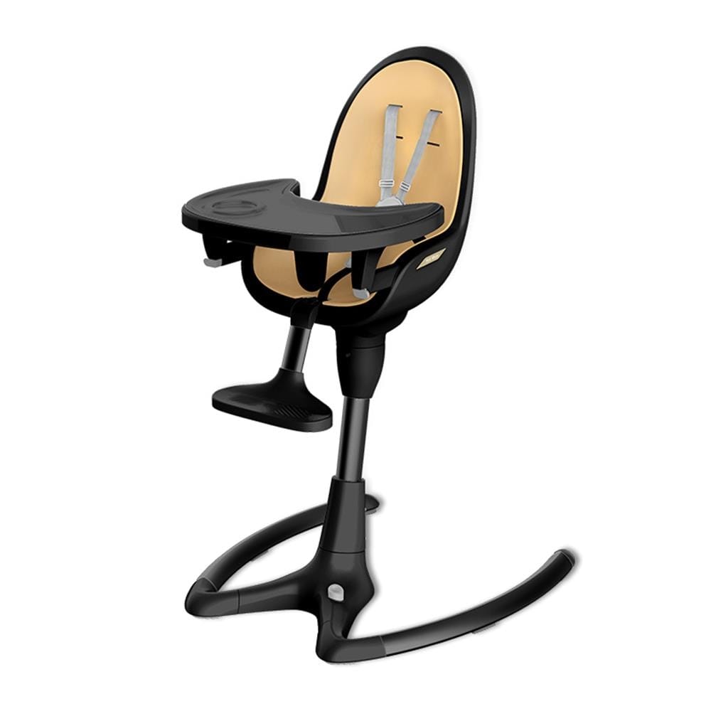 Adjustable Rotating Baby High Chair with Soft PU Leather Cushion - Perfect for Feeding & Playtime at Home or Restaurant