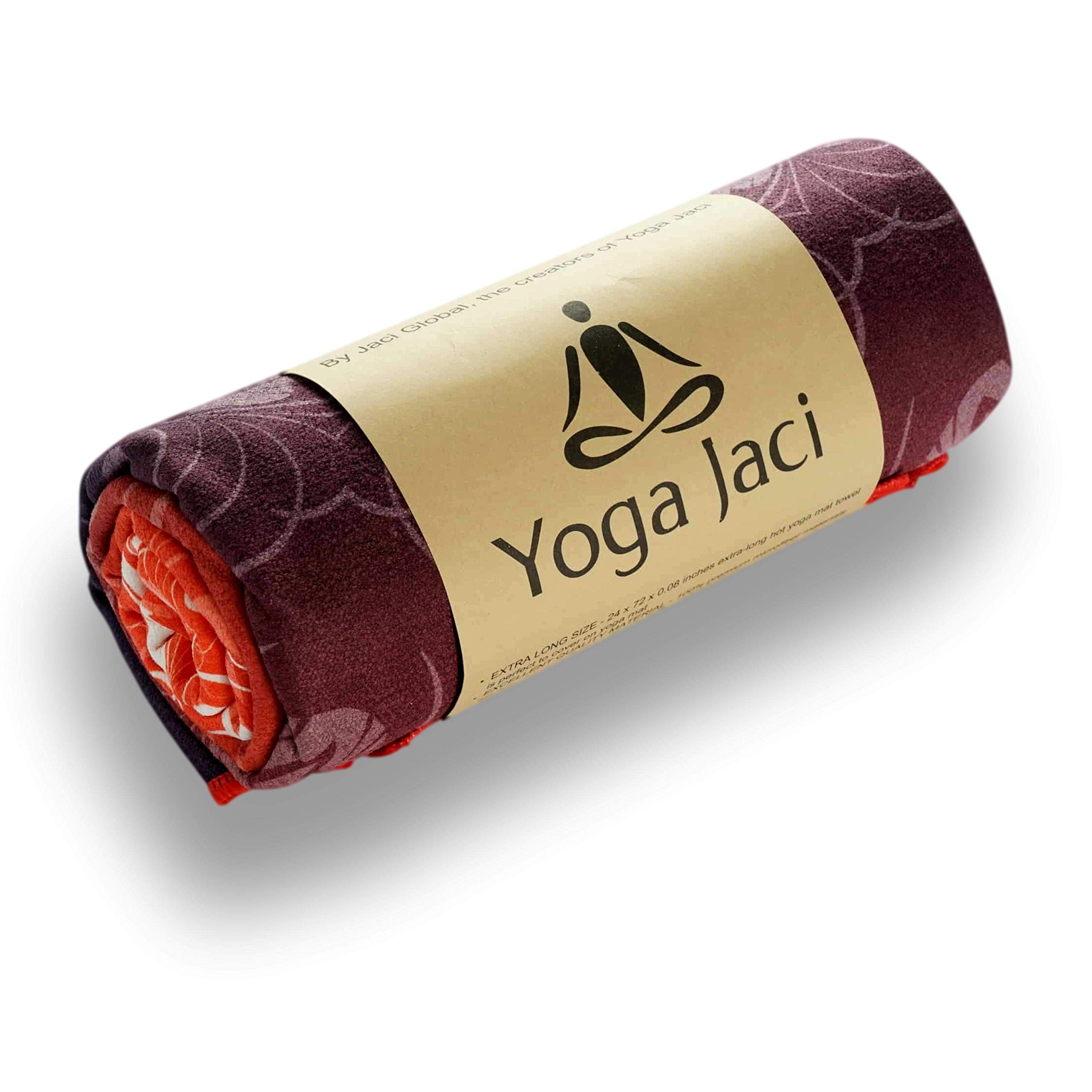 Non-Slip Yoga Towel - Super Absorbent Microfiber Yoga Mat Towel for Hot Yoga, Pilates, Gym & Travel - Soft, Lightweight & Quick-Drying for Workouts, Meditation & Fitness Classes