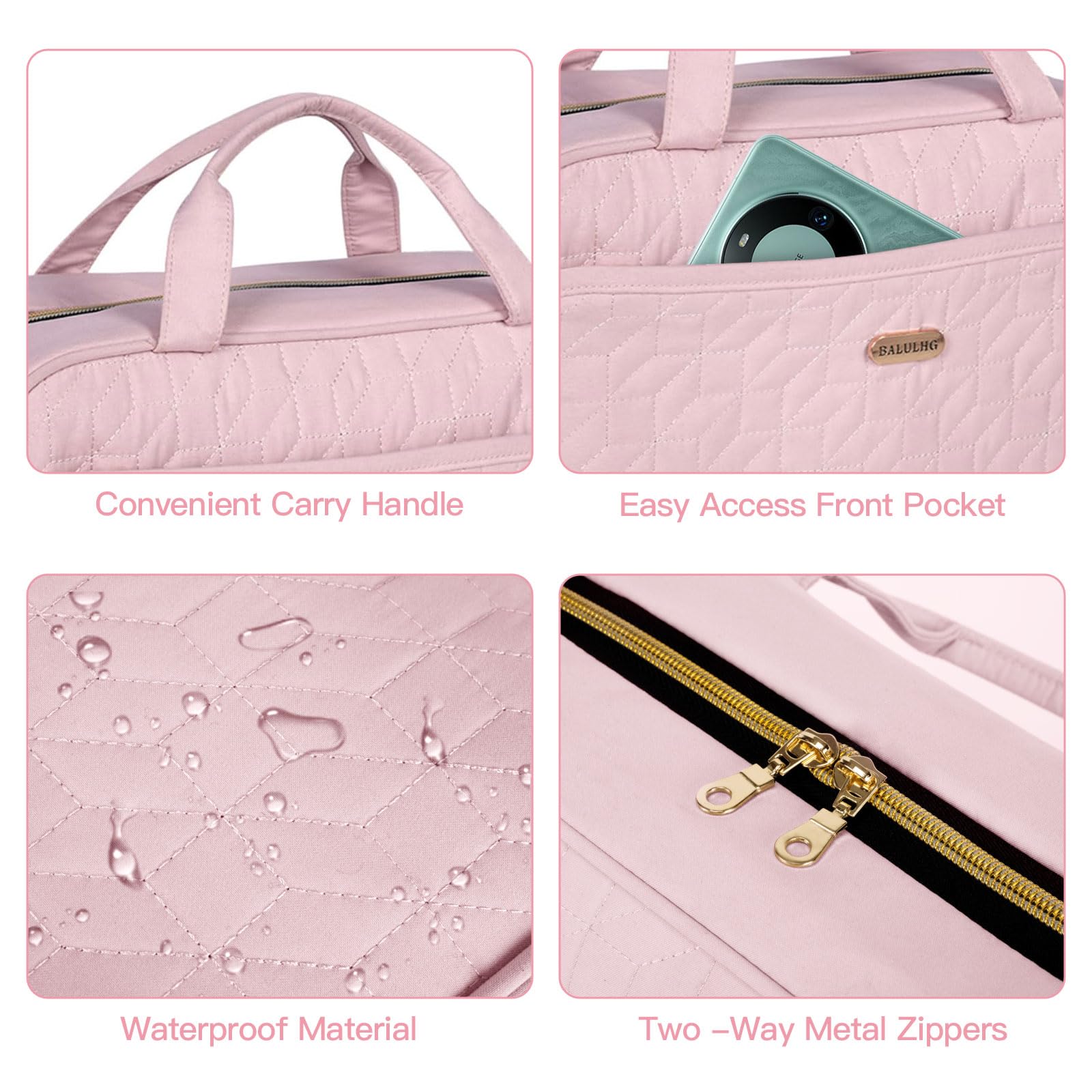 Waterproof Hanging Toiletry Bag for Women - Large Capacity Travel Makeup Organizer with Hook for Accessories, Shampoo & Full-Size Toiletries (Pink) | Perfect for Vacation, Gym & Business Trips