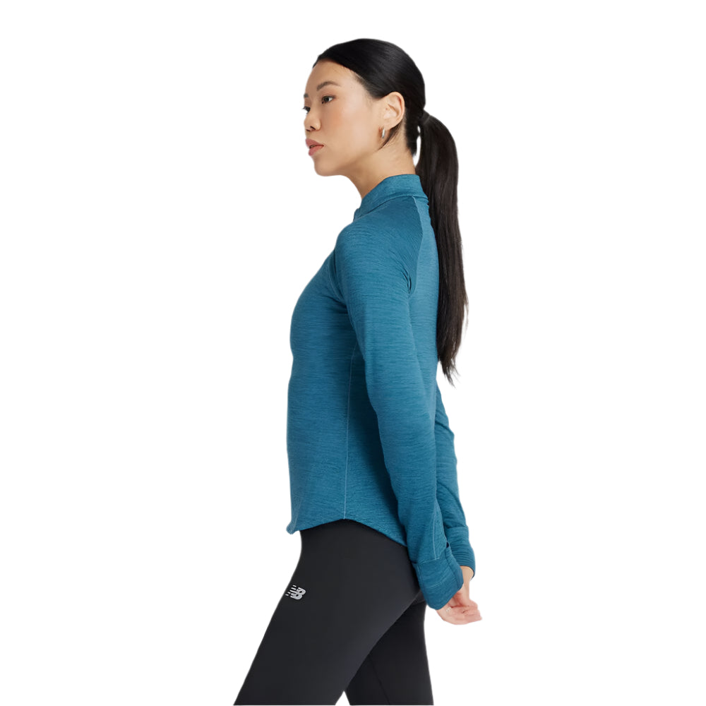 New Balance Women's Heat Grid 1/2 Zip Athletic Pullover - Lightweight Running & Workout Top for Gym, Jogging & Outdoor Sports