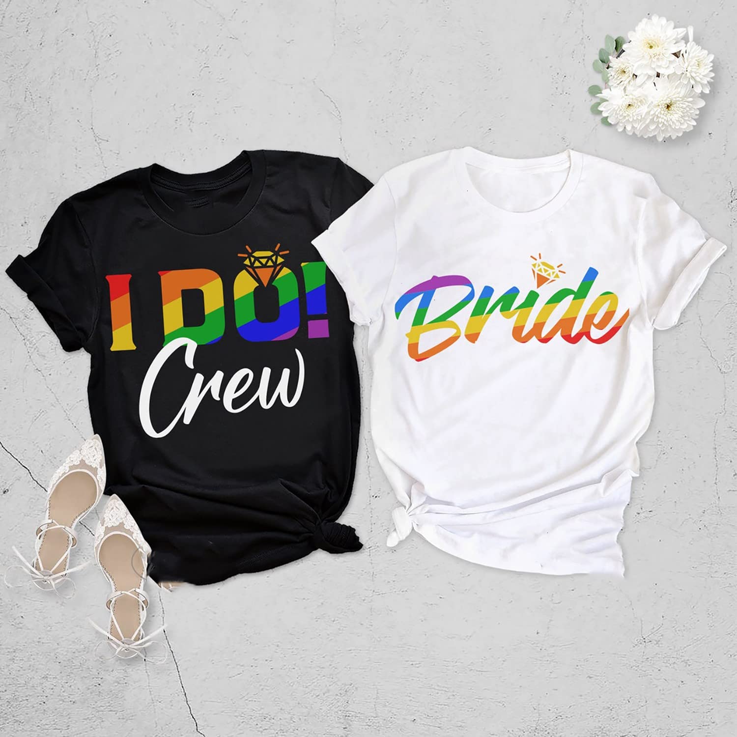 LGBTQ+ Wedding Shirts for Bride & Bridesmaids - 