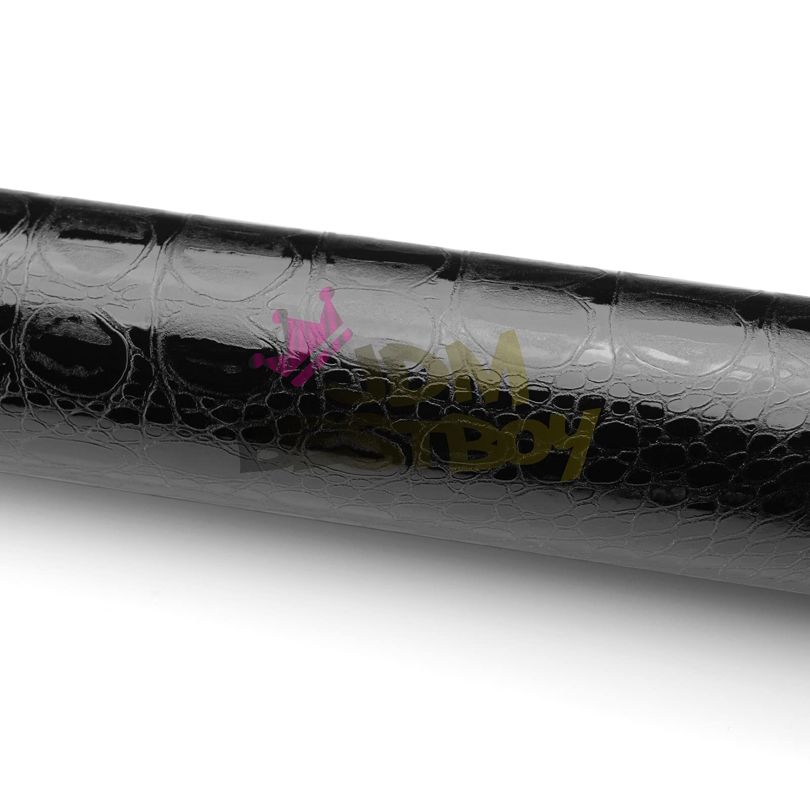3D Black Alligator Texture Vinyl Wrap Sticker - 60