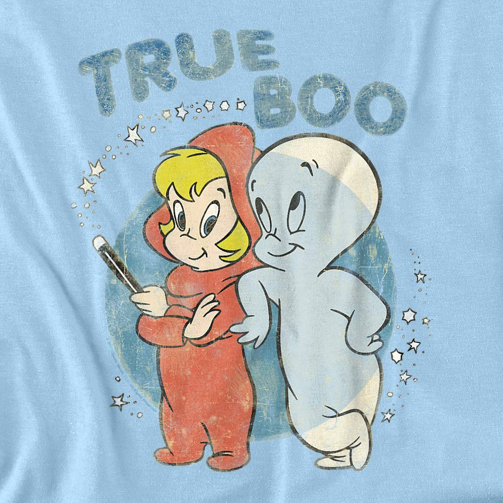Casper The Friendly Ghost True Boo Unisex Adult T-Shirt | Halloween Costume, Cosplay, Gift for Ghost Fans & Retro Cartoon Lovers