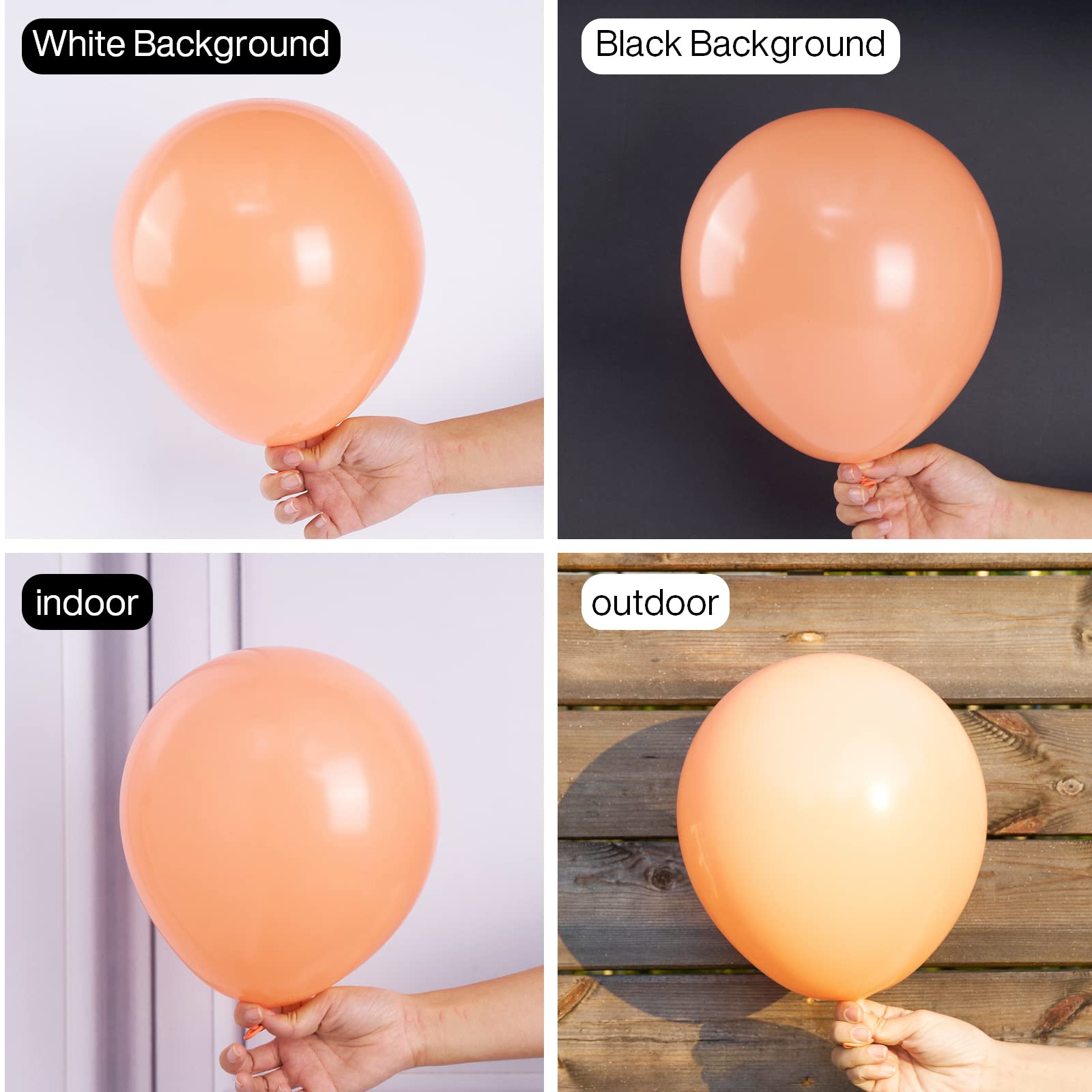50-Pack 12 Inch Peach Pink Balloons for Party Decor - Balloon Garland, Balloon Arch, Birthday, Baby Shower Decorations | Premium Latex Balloons for Wedding, Bridal Shower, Anniversary & Graduation Parties
