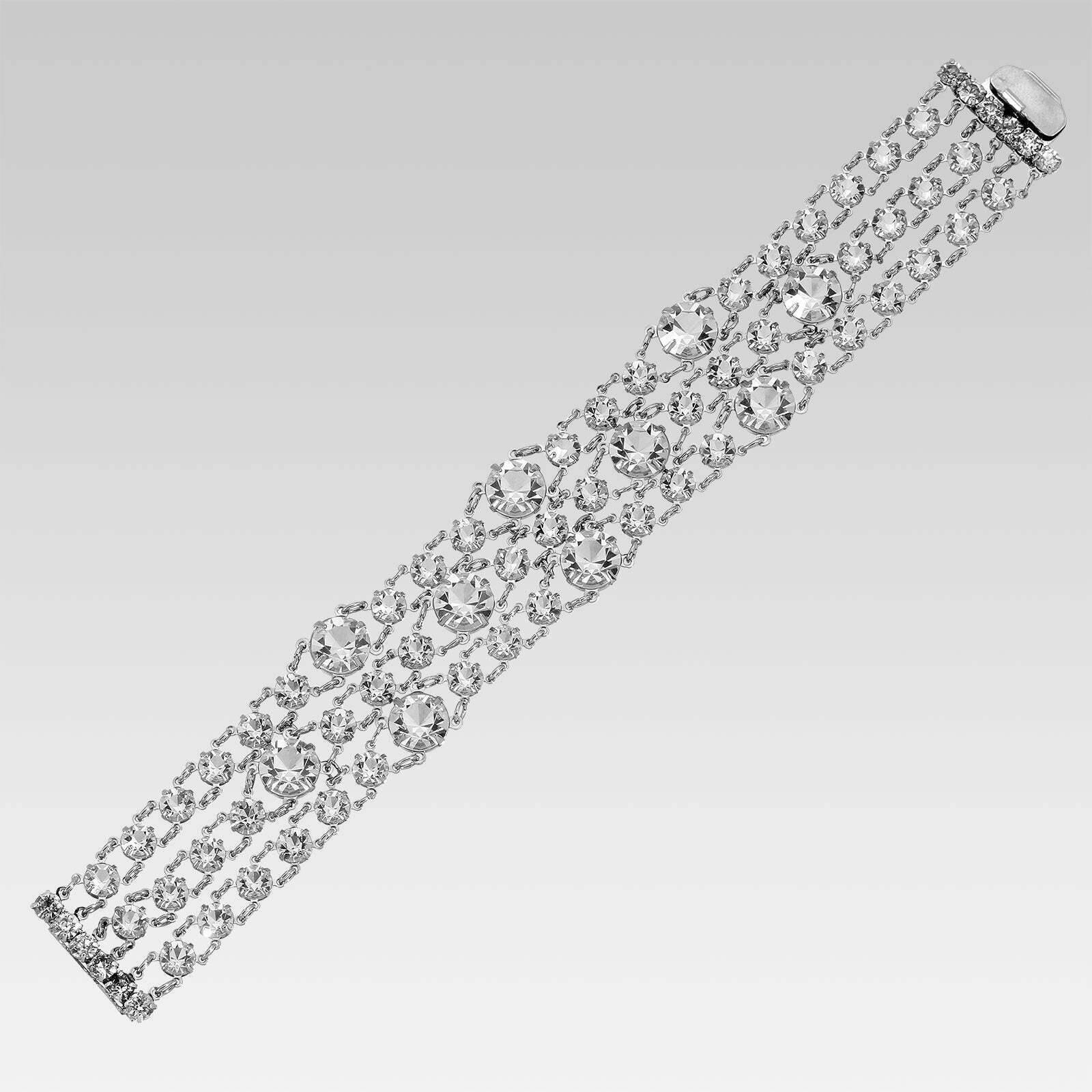 1928 Jewelry Austrian Crystal Magnificent Link Bracelet - Elegant Women's Fashion Bracelet for Parties, Weddings & Special Occasions