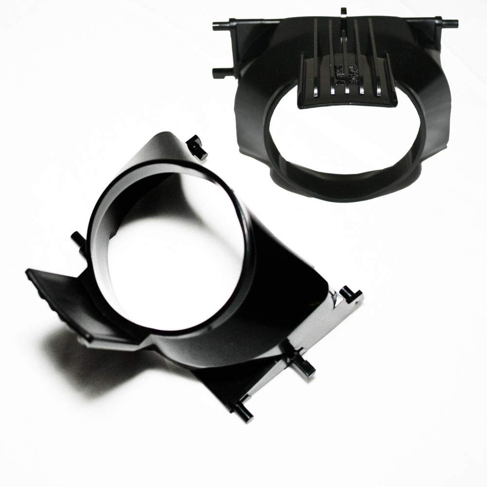 Genuine OEM Refrigerator Ice Dispenser Chute Funnel & Lever - Black (Part #241682103) | Compatible with Various Refrigerator Models for Easy Ice Dispensing