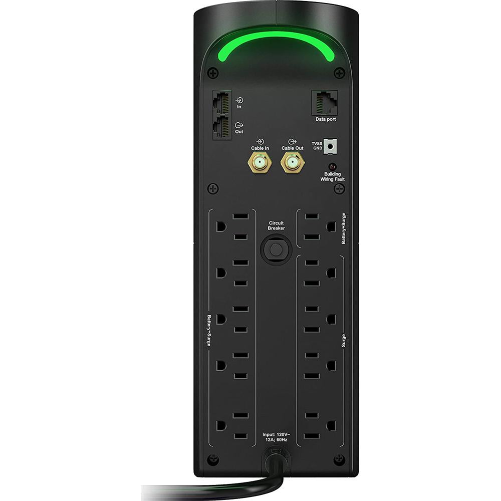 APC Back-UPS Pro 1500VA Gaming UPS Battery Backup - BGM1500B Black | Power Protection for Gaming PCs, Workstations & Home Electronics