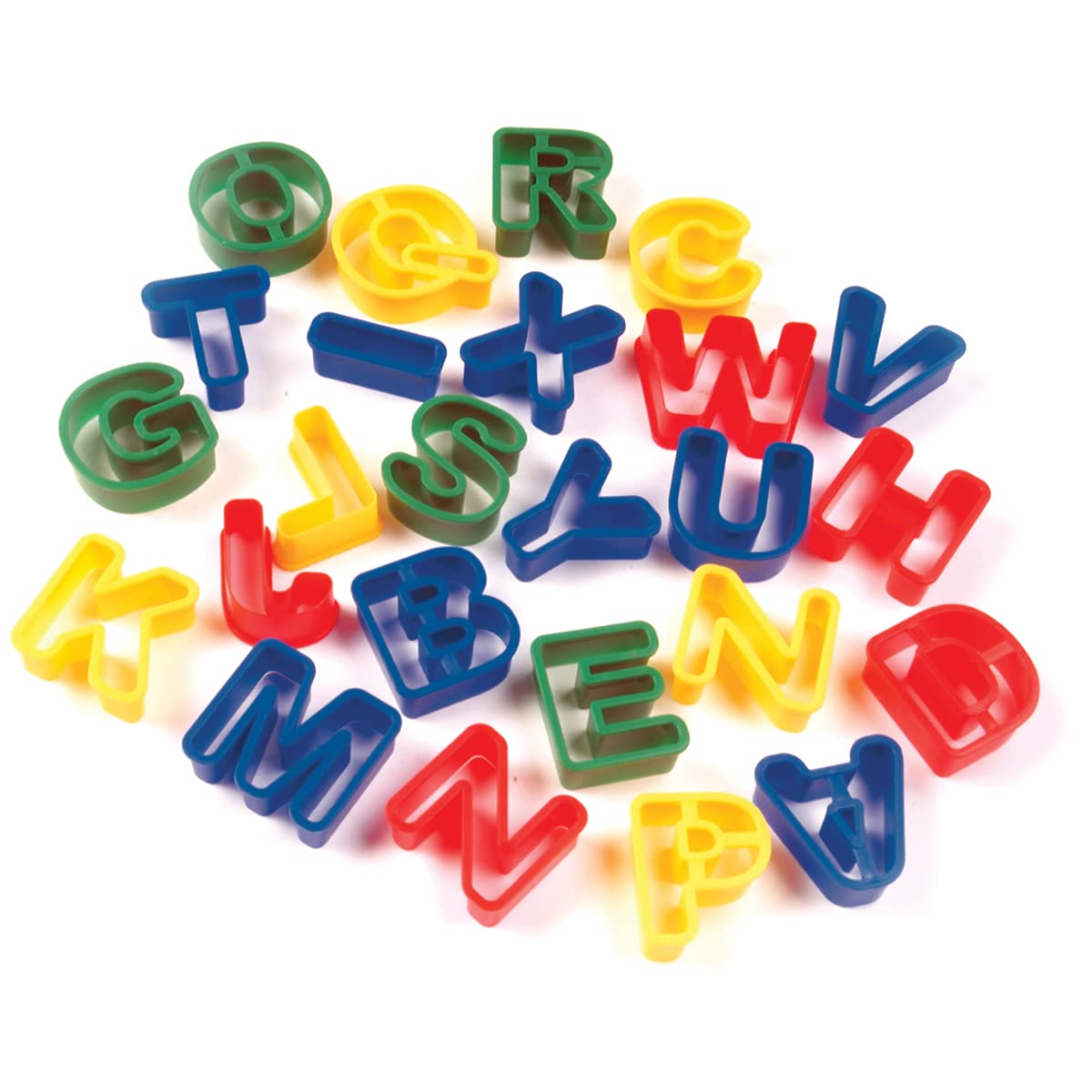 26-Piece Dough Cutters Set - Capital Letters Alphabet Cookie Cutters for Baking, DIY Crafts, and Kids' Play - Perfect for Cookies, Fondant, Playdough, and Classroom Activities