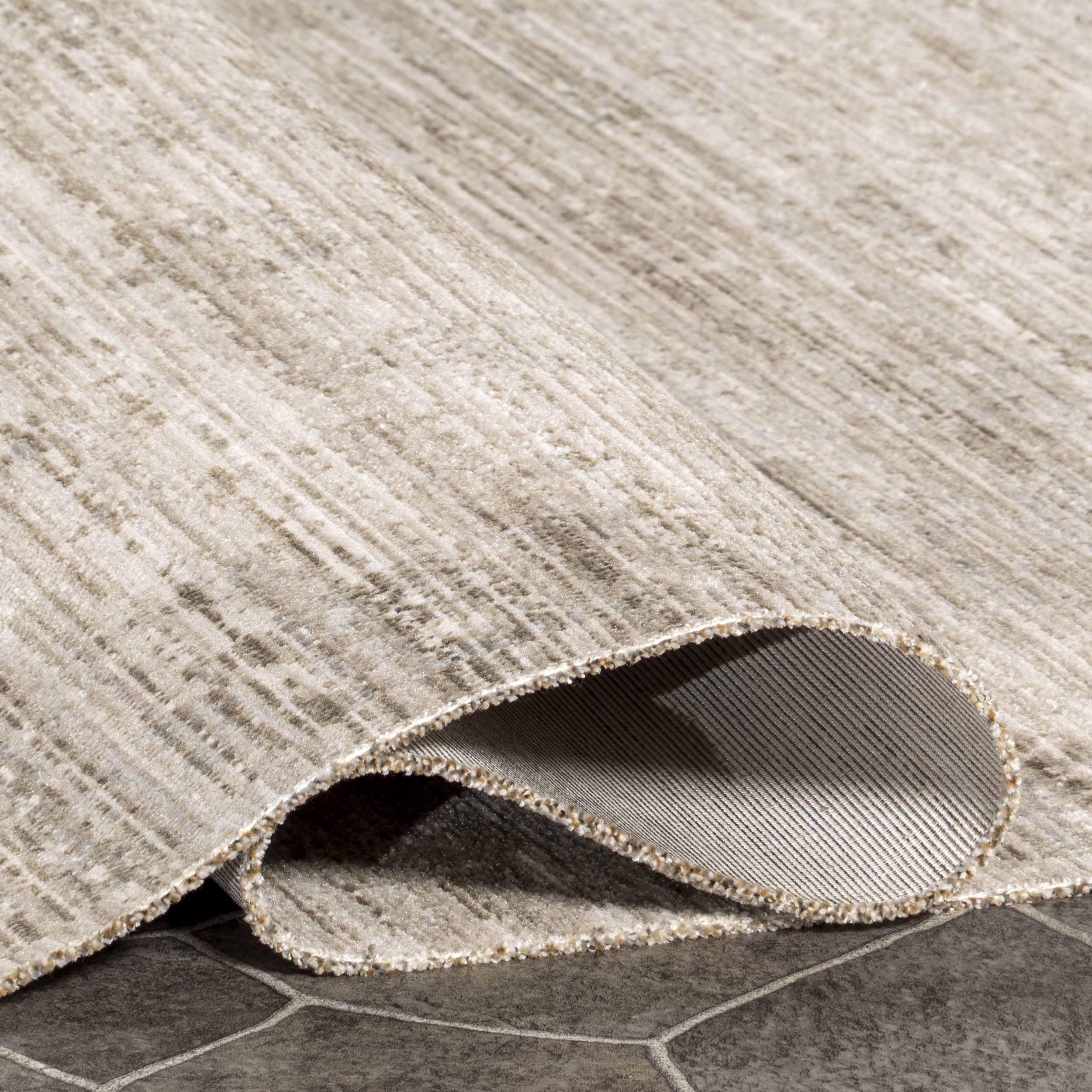 Anzlie Faded Washable Indoor Outdoor Area Rug - Soft Beige Bohemian Style Carpet for Living Room, Bedroom, Patio Decor