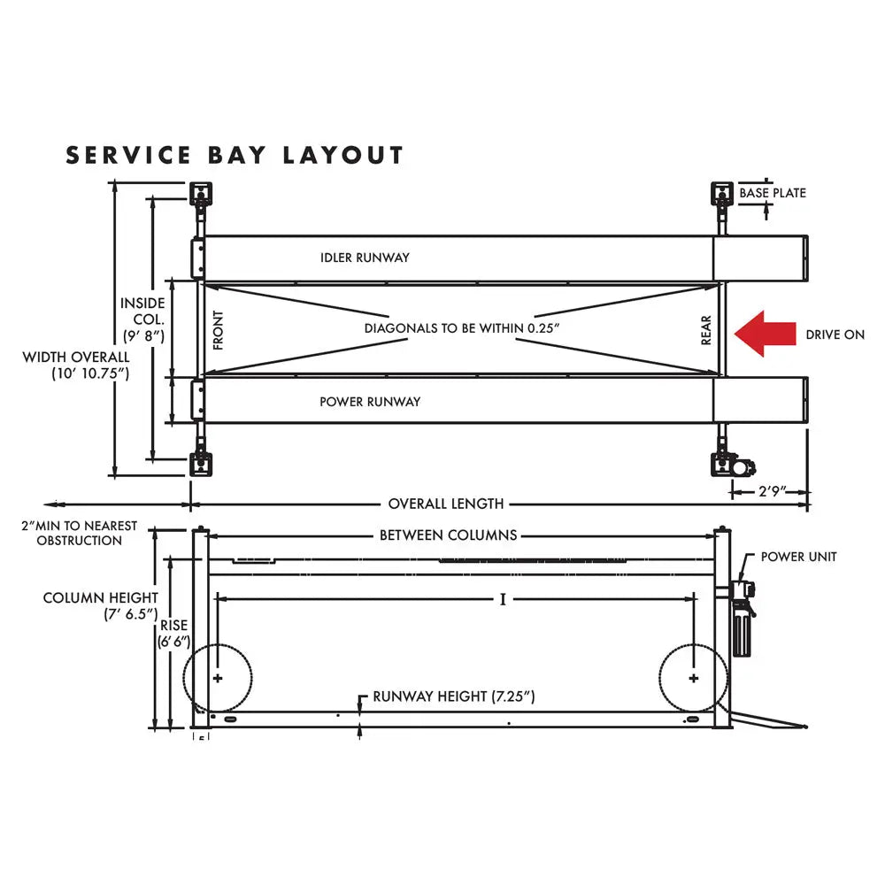 Challenger 4P14 4 Post Car Lift - 14,000 lbs Capacity for Auto Repair Shops & Home Garages | Heavy Duty Vehicle Hoist for SUVs, Trucks & Sedans