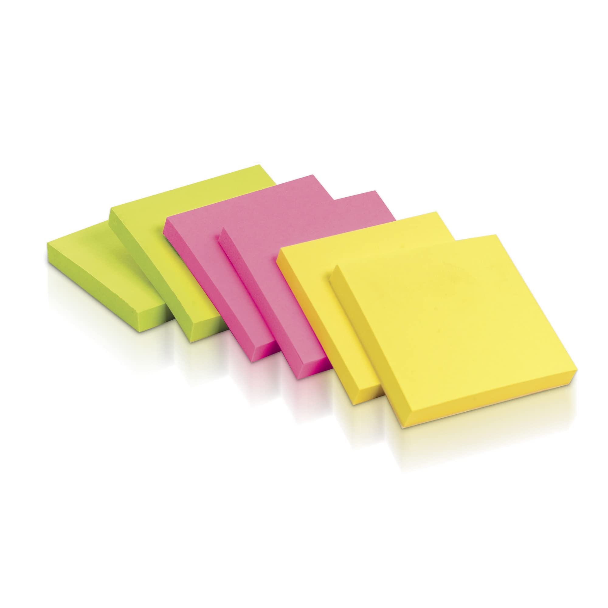 Colorful 3x3 Self-Stick Notes - 12-Pack for Office & School