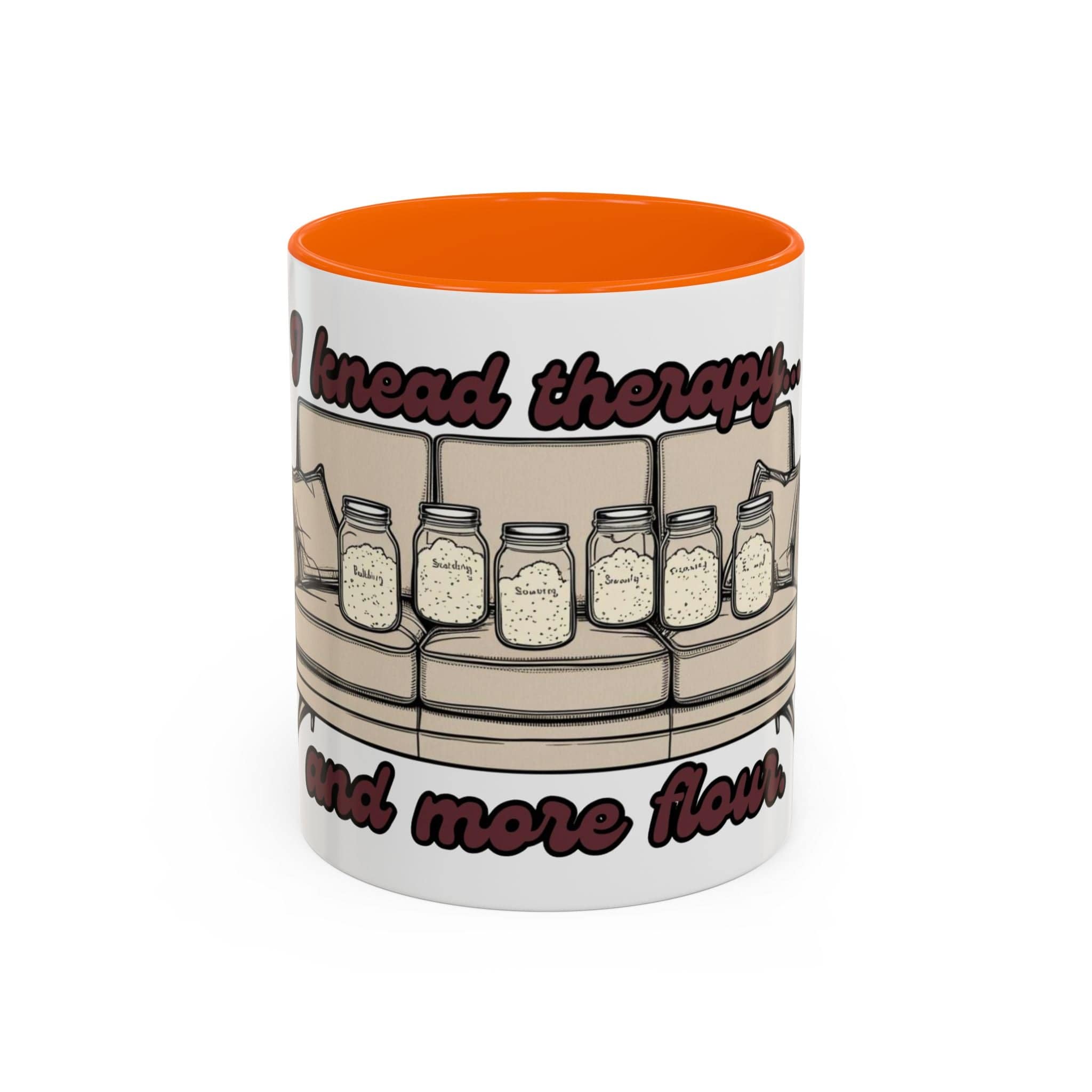 Knead Therapy Accent Coffee Mug - Best Gift for Bakers & Food Lovers - Perfect for Home, Office & Relaxing Coffee Breaks