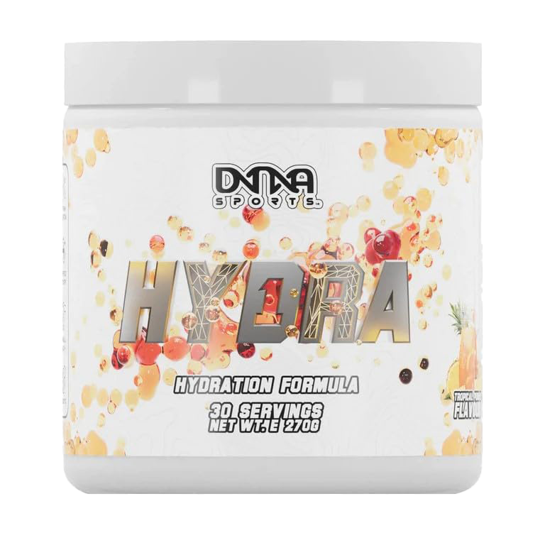 DNA Sports Hydra 1 270g Tropical Punch - Premium Electrolyte Powder for Workout Recovery & Hydration - Ideal for Gym, Running & Sports Performance