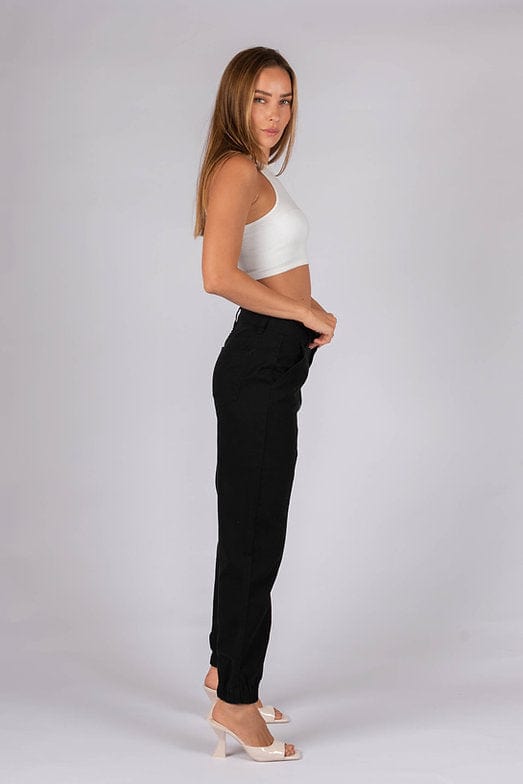 Wakee Denim Genie Pant Jeans for Women - Stretchy Comfort Fit in Black & Brown (BA003) | Perfect for Casual Wear, Office & Night Out