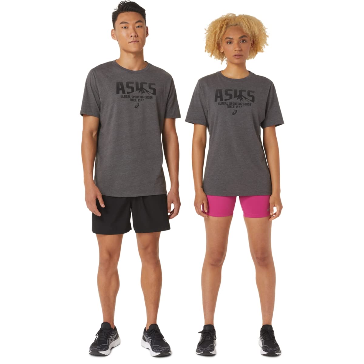 ASICS Men's 1977 Mountain TEE Running Shirt - Lightweight Performance Workout Top for Jogging, Gym & Outdoor Activities
