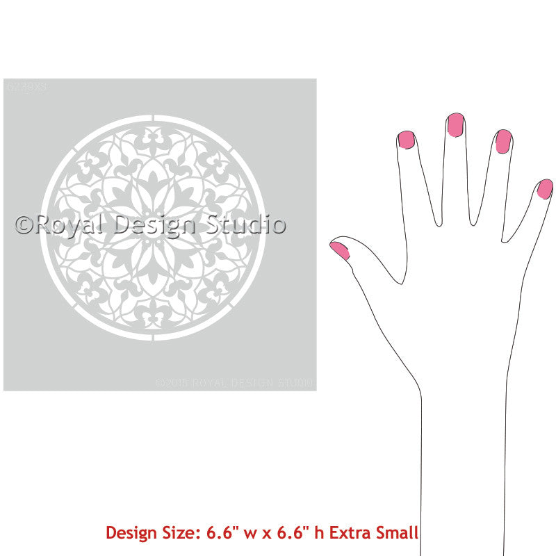 Amira Ornament Craft Stencil - Reusable DIY Painting Templates for Home Decor, Wall Art, and Holiday Projects | Perfect for Wood, Fabric, and Glass Surfaces