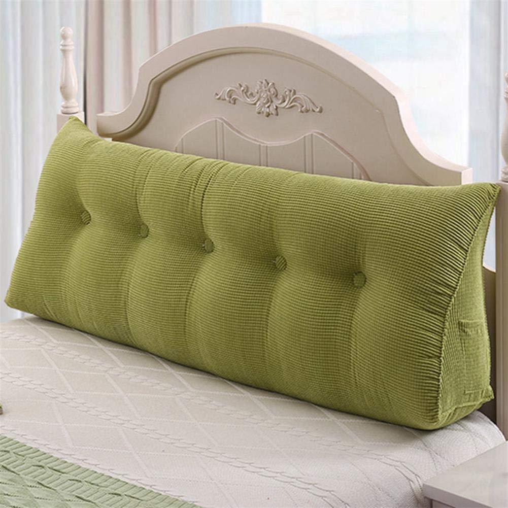 **Large Wedge Pillow for Back Support - Stripe Bolster Triangular Cushion, Headboard Reading Backrest, Sofa Bed & Daybed Upholstered Pillow, Double Tatami Cushion (47x20x9 Inches) - Perfect for Reading, Lounging & Back Pain Relief**